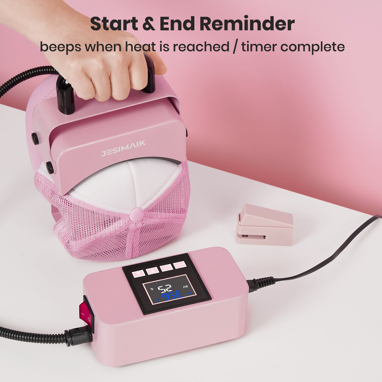 Pink Heat Press Machine for Caps