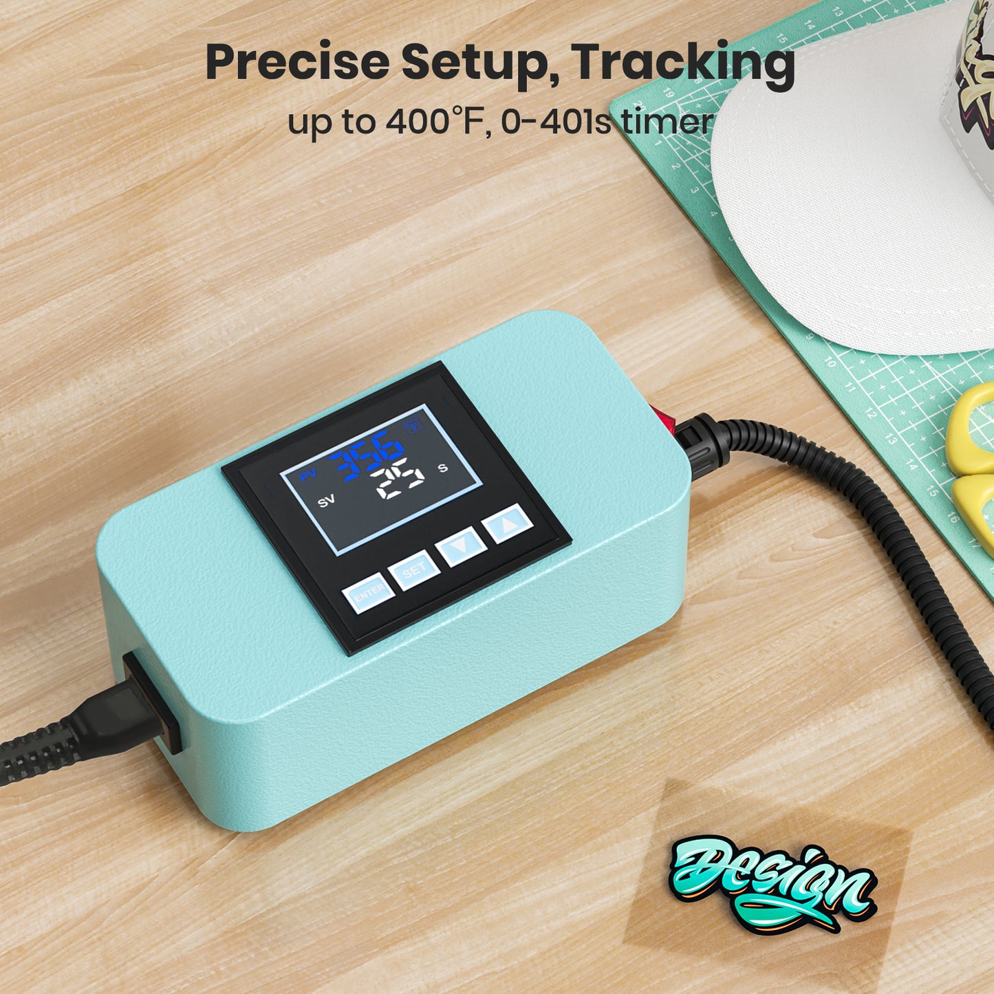 Blue Heat Press Machine for Caps